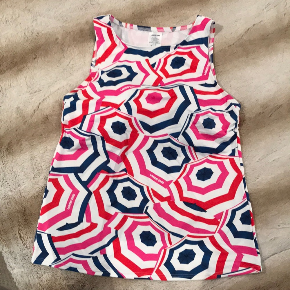 Lands End high neck tankini size 14